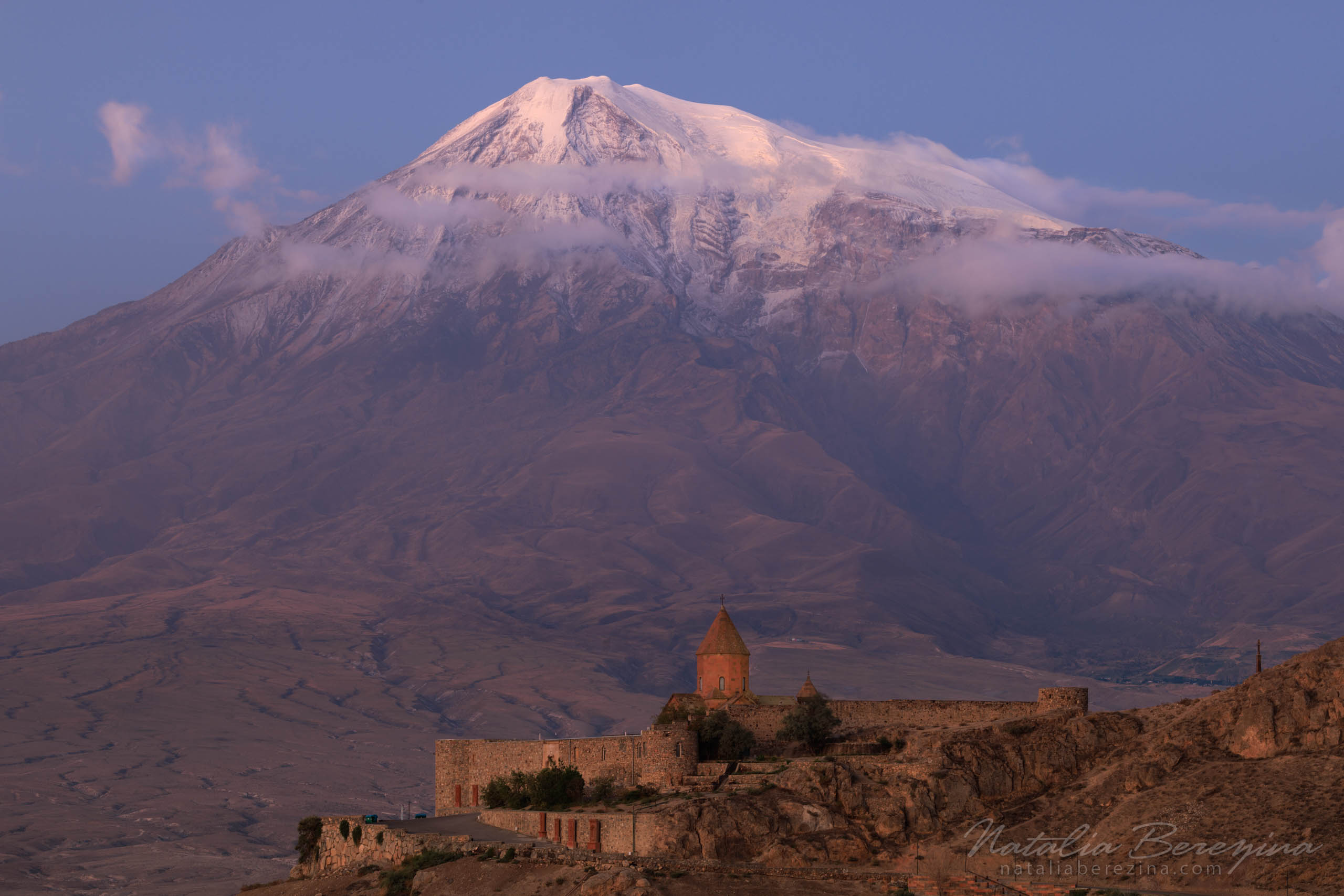 Armenia, landscape, Khor Virap,  mountain, snow, sunrise, church AR1-NB086A2767 - Armenia - Natalia Berezina Photography