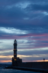 Greece,-Crete,-cloud,-sunset,-lighthouse,-pink,-sky,-vertical