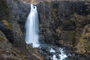 Iceland,-landscape,-waterfall,-rocks