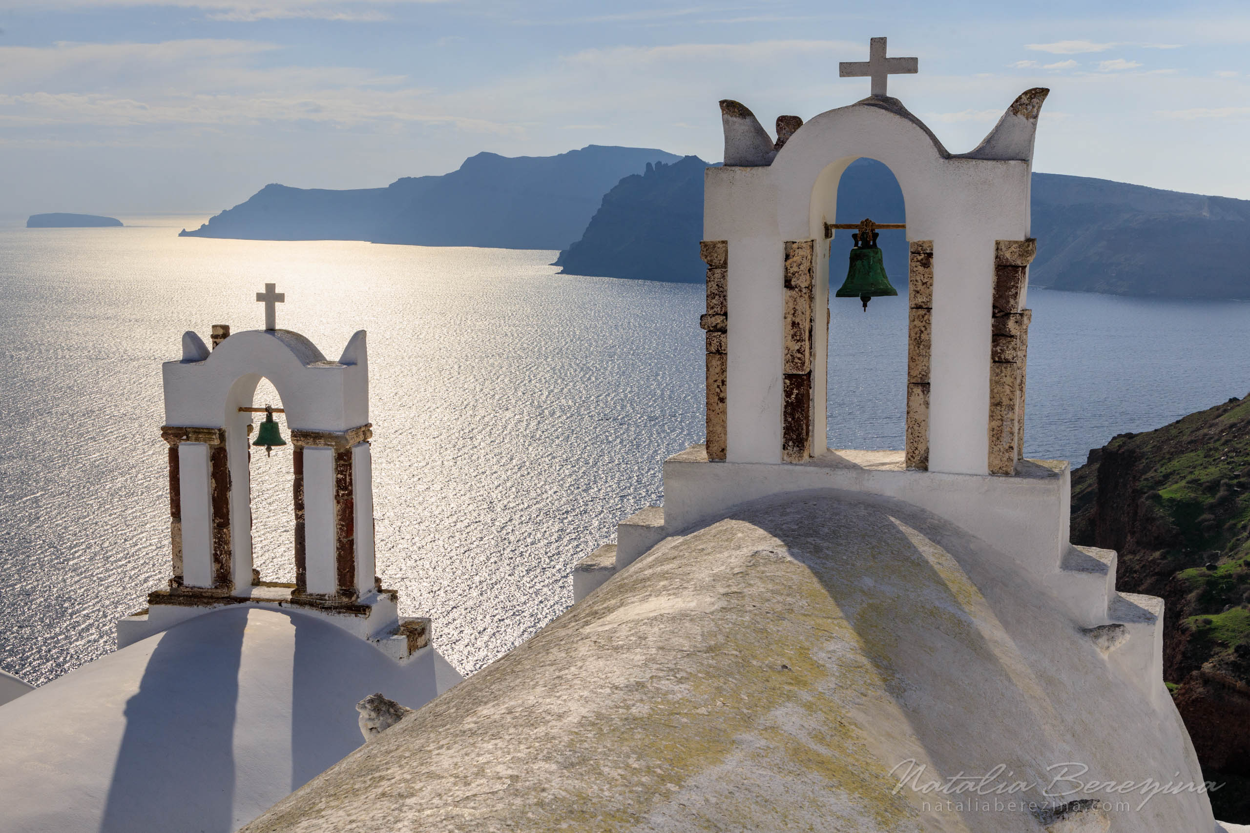 Santorini (Thira), Cyclades, Greece, cityscape, sunlight, church SA4-NB7B6A9151 - Santorini (Thira), Greece - Natalia Berezina Photography